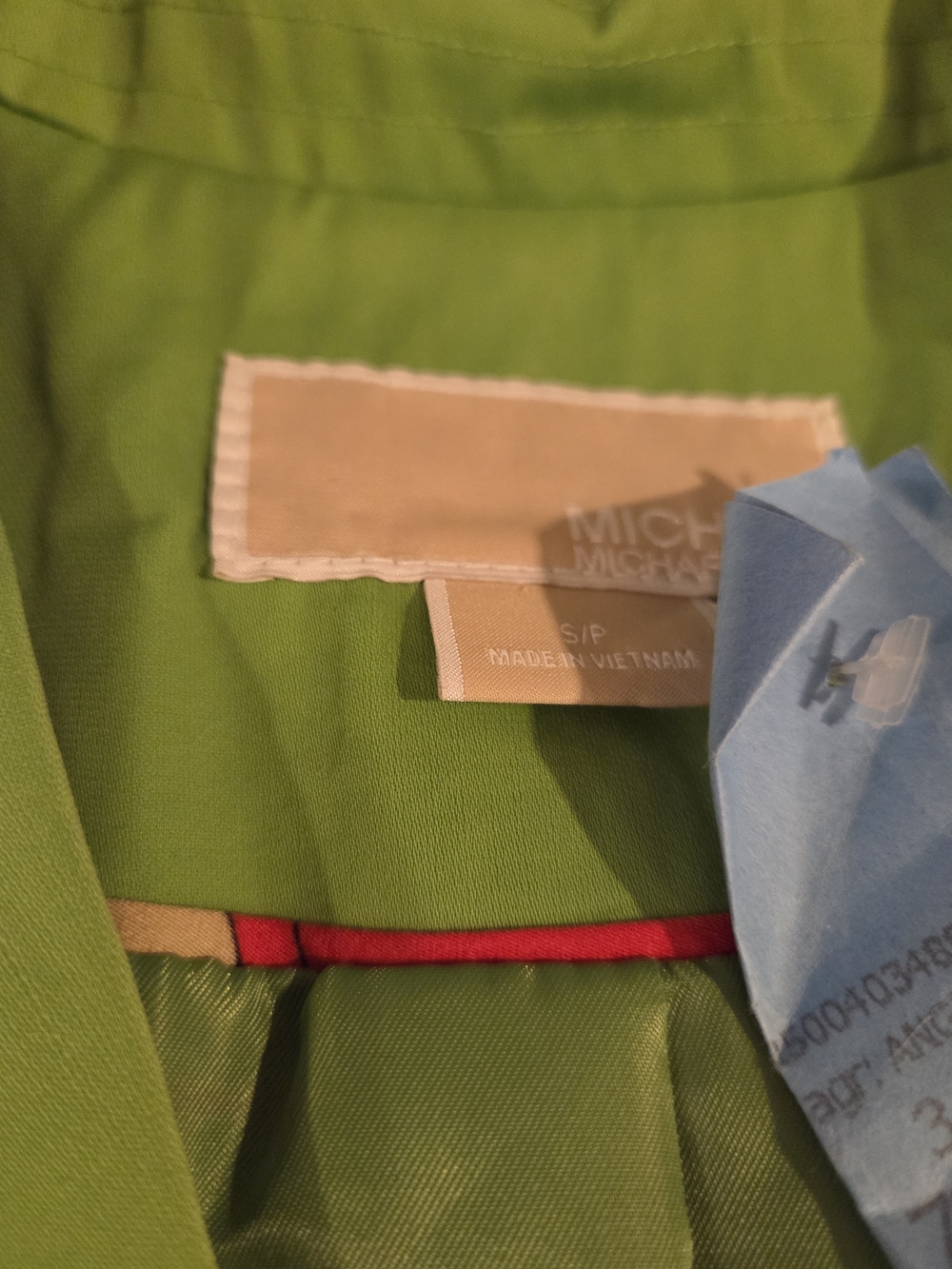 Michael Kors Kids Lime Green Blazer with Red Trim